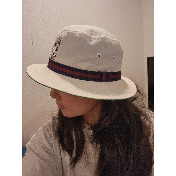 Vintage Disney PRO Collection Minnie Mouse Golf Bucket Hat White Unisex - Picture 4 of 7